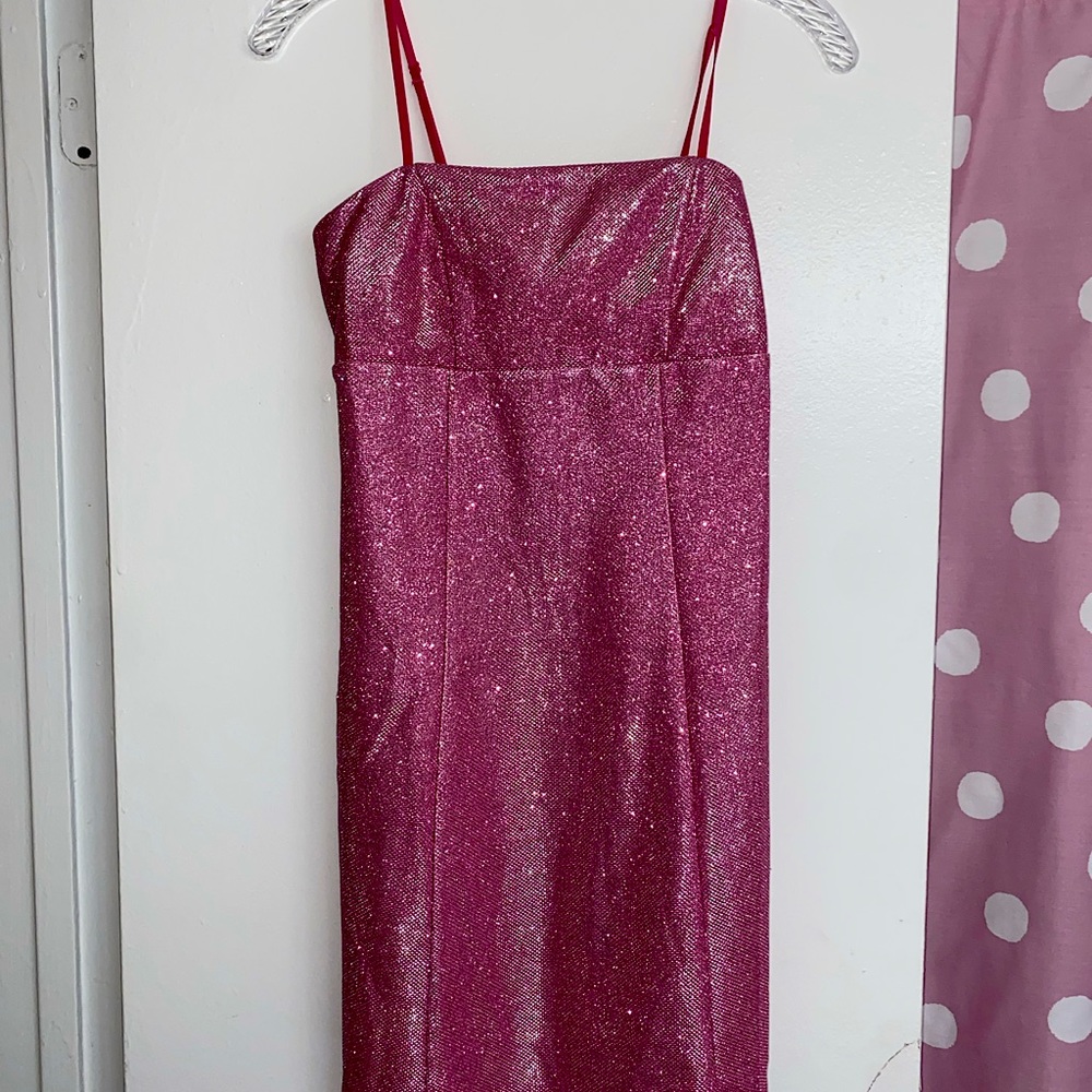 Pink sparkly Honey and Rosie dress! Size Small!